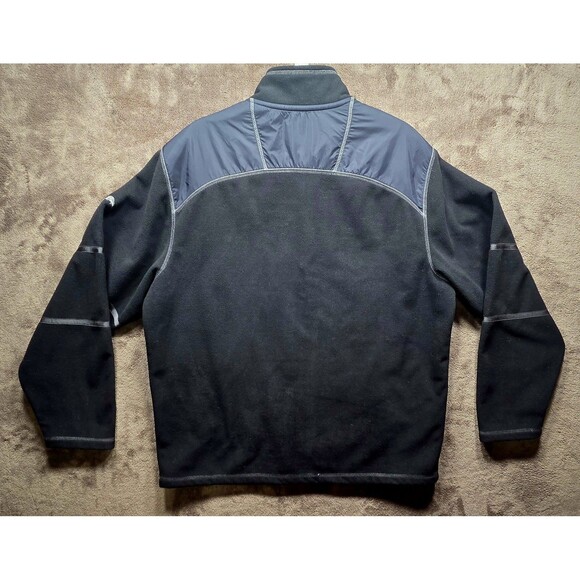 Tommy Bahama Mens Size Large Zip Up Fleece Jacket Black High Neck Pockets - Picture 13 of 14